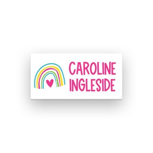 Kids Back to School Labels Custom Name Sticker School Supply Labels Personalized School Book Labels Teacher Classroom Labels - Set of 40