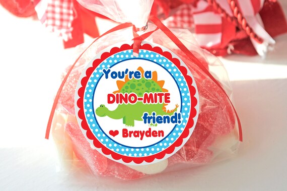 Dinosaur School Valentines Day Stickers Or Favor Tags Dinosaur School Valentines Day Stickers Or Favor Tags