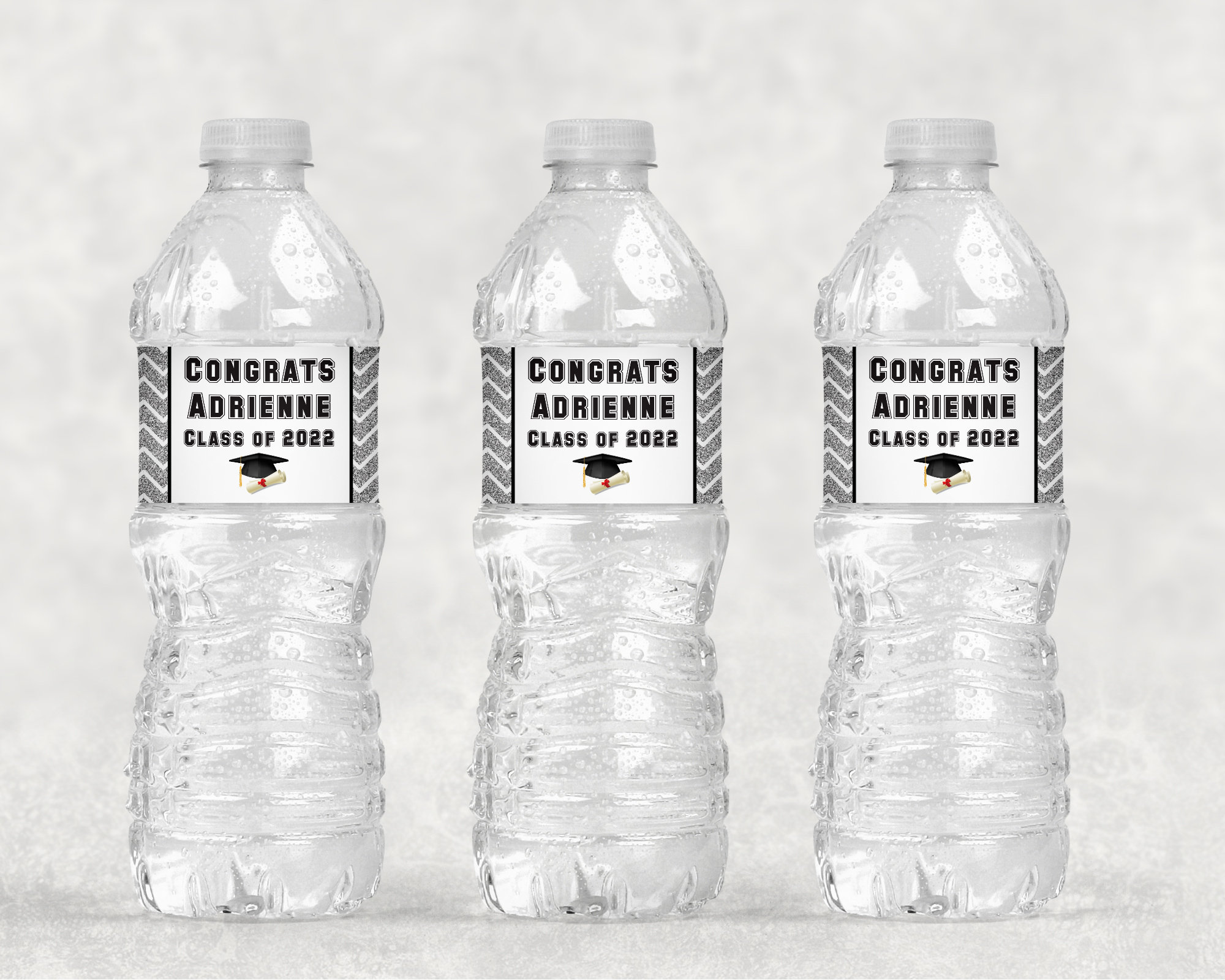 Graduation Water Bottle Labels Class of 2022 Congrats Grad ...