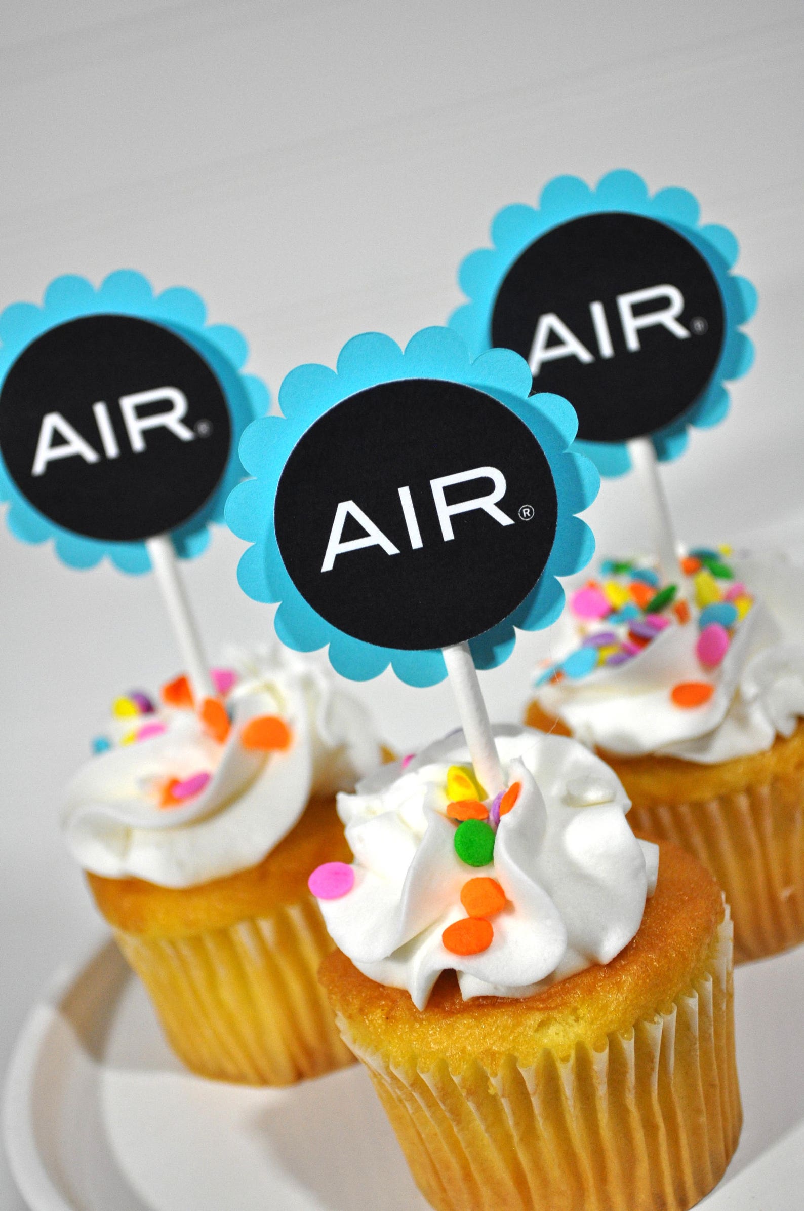 Custom Logo Cupcake Toppers Company Logo Cupcake Topper Etsy