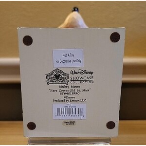 Walt Disney Showcase Jim Shore Enesco Mickey Mouse Here Comes Old St Mick Figure image 8