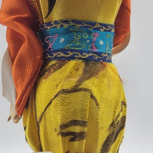 Vintage Taiwan Detailed Ornate Souvenir Doll 10 Inches Tall image 16
