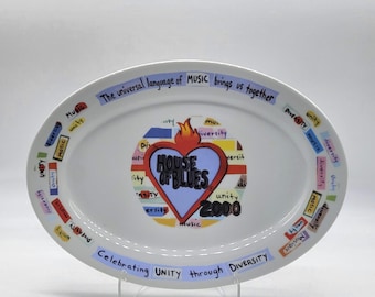 Rare House of Blues 2000 Unity In Diversity Oval Platter 12.5" Proof 2 B5373