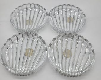 Crystal Clear Alexandria Coasters Seashell Design Set Of 4