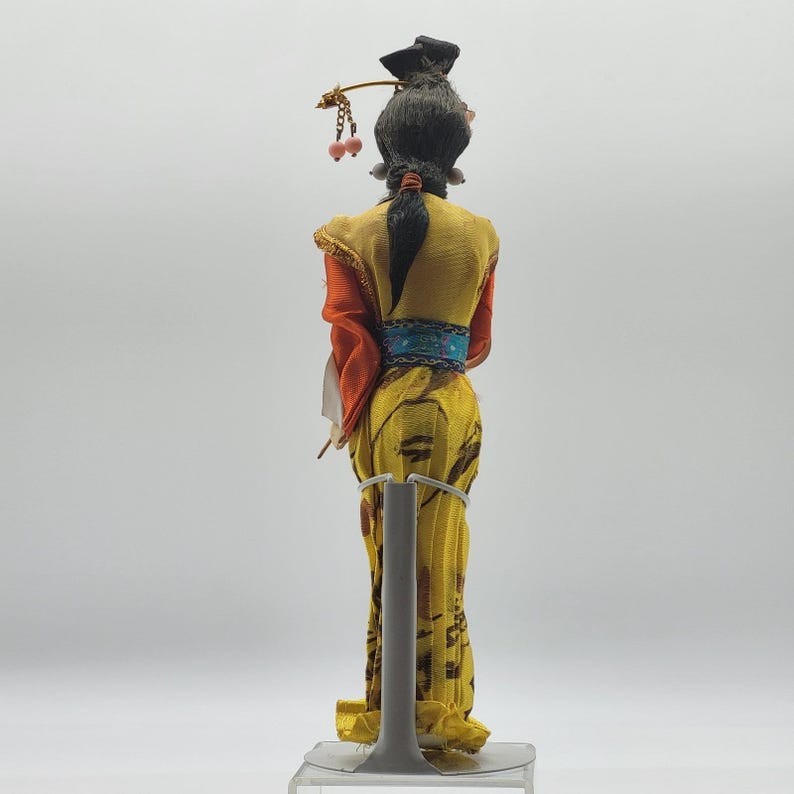 Vintage Taiwan Detailed Ornate Souvenir Doll 10 Inches Tall image 2