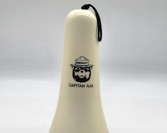 Smokey The Bear Ceramic  Wind Chime Capitan New Mexico