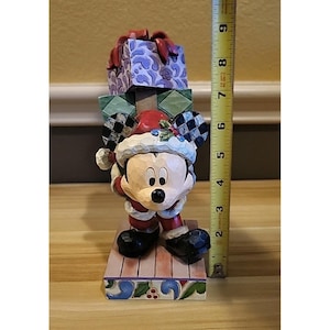 Walt Disney Showcase Jim Shore Enesco Mickey Mouse Here Comes Old St Mick Figure image 12