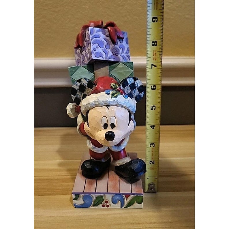 Walt Disney Showcase Jim Shore Enesco Mickey Mouse Here Comes Old St Mick Figure image 12