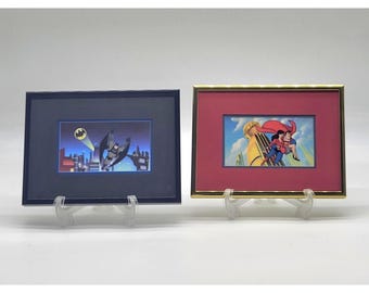 2005 Clampett Studio Batman & Superman Animated Series Collectible Litho Cels