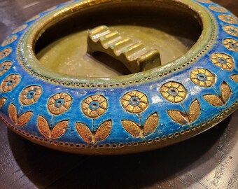 Rare 1964 Italian Aldo Londi For Rosenthal Netter MCM Ashtray Signed & Dated