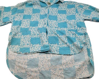 Gordon & Smith Authentic Surfwear Men's Size M Shirt Short Sleeve High Low 90s