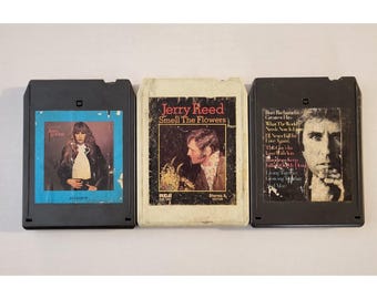Lot of 3 8-Track Tapes Untested - Juice Newton,Jerry Reed,Burt Bacharach  Used
