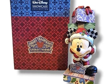 Walt Disney Showcase Jim Shore Enesco Mickey Mouse Here Comes Old St Mick Figure