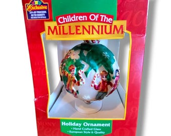 Vintage Large Toys R Us Children Of The Millennium Holiday Ornament