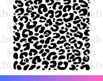 Leopardenmuster SVG, Gepardenmuster SVG, Tierdruckschnittdatei, nahtloser Leopard PNG, Kreismusterdatei, Sublimation, digitaler Download