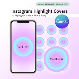 Social Media Manager - Instagram Highlight Cover Template + Bonus Story | Edit with Canva | Pink Aesthetic | IG | Content Creation | Cute