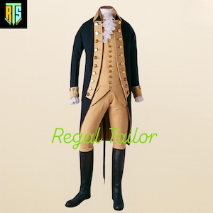 George Washington Cosplay Outfit | Historical Reenactment Jacket - 18th Century Military Officer Coat | Revolutionary War Uniform