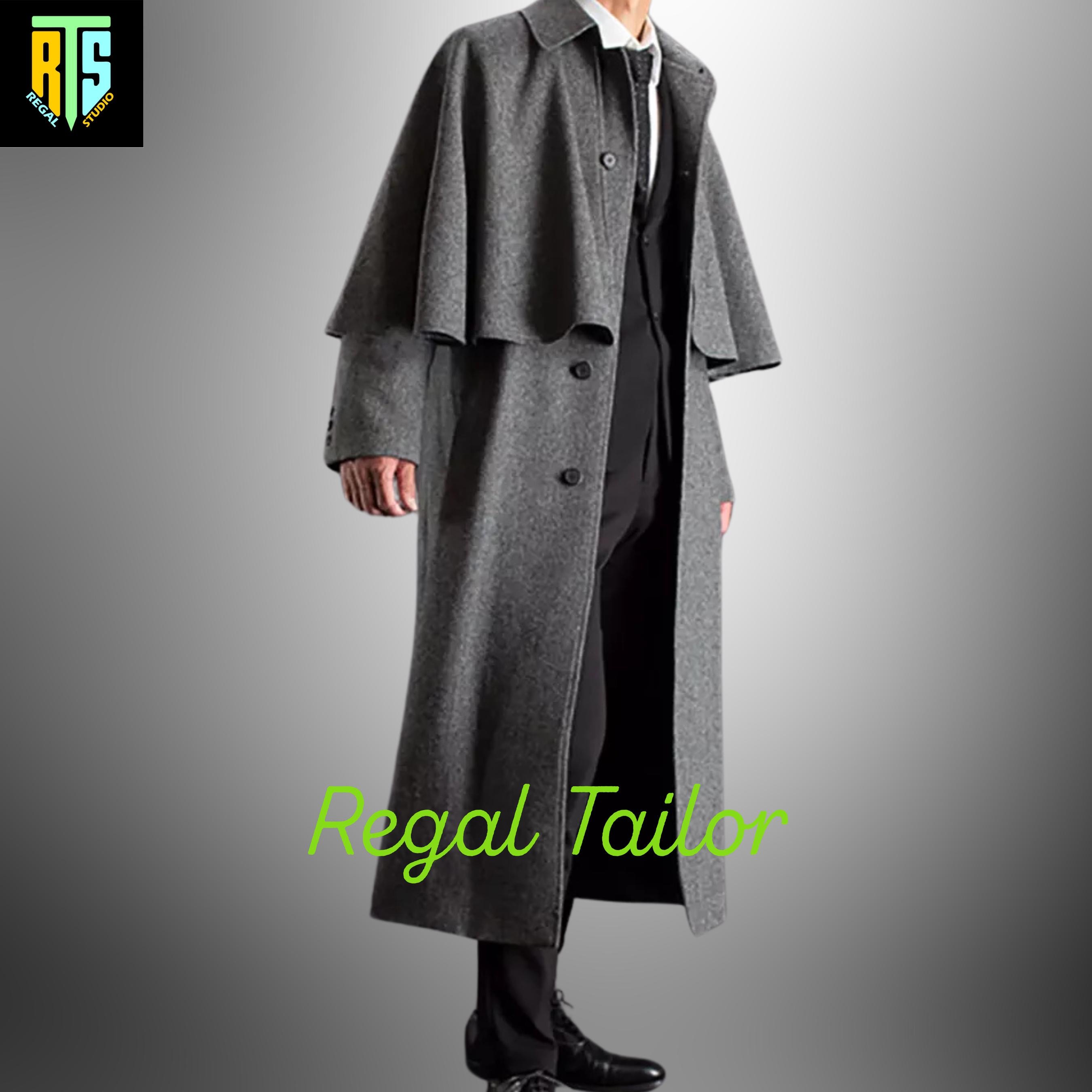 Black Wool Cape Coat Women, Military Wool Cape, Winter Wool