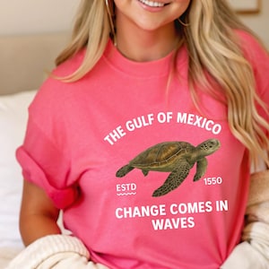 Shirt Golf van Mexico – T-shirt kust – T-shirt strandliefhebber – Ocean Vibes – katoenen uniseks shirt – reiscadeau Gulf Coast