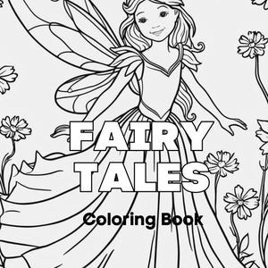 11 Printable Fairytale Fantasy Coloring Pages Children Adults Instant Digital Download Unicorns Fairies Dragons