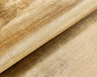 Hand Tufted Viscose Area Rug, Soft Gold, Modern Minimalist Carpet