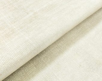 Alfombra de seda de bambú beige neutra - Alfombra orgánica suave con mechones hechos a mano