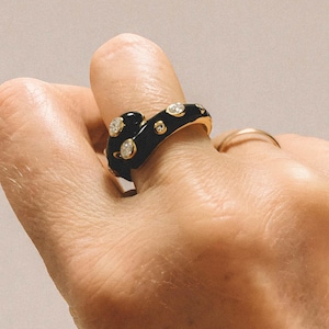 Adjustable Spiral Wrap Ring Stainless Steel Adjustable Ring Wrap Around Design Metal Ring
