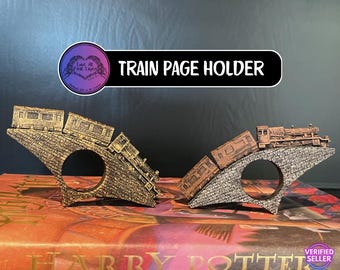Train Page Holder | One-Handed Book Holder for Readers | Book Lover Gift for Teachers, Students, Travelers & Avid Readers