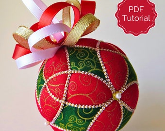 Christmas Ornament Tutorial - Pattern - Instructions - DIY - No Sew - Trinity