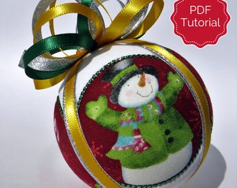 Christmas Ornament Tutorial - Pattern - DIY - No Sew - Circle Picture Window