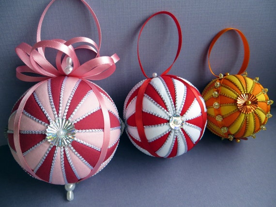 Christmas Ornament Tutorial Pattern DIY No Sew | Etsy