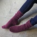 Mohair Socks made without any Elastic 