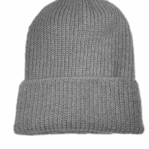 Beanie Hat, Hand Made using our own 100% natural home grown English Mohair. image 8