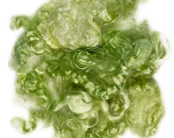 Lime Green Ethically Grown English Mohair Curls