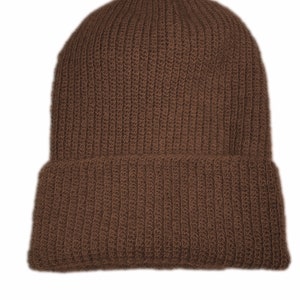 Beanie Hat, Hand Made using our own 100% natural home grown English Mohair. image 6