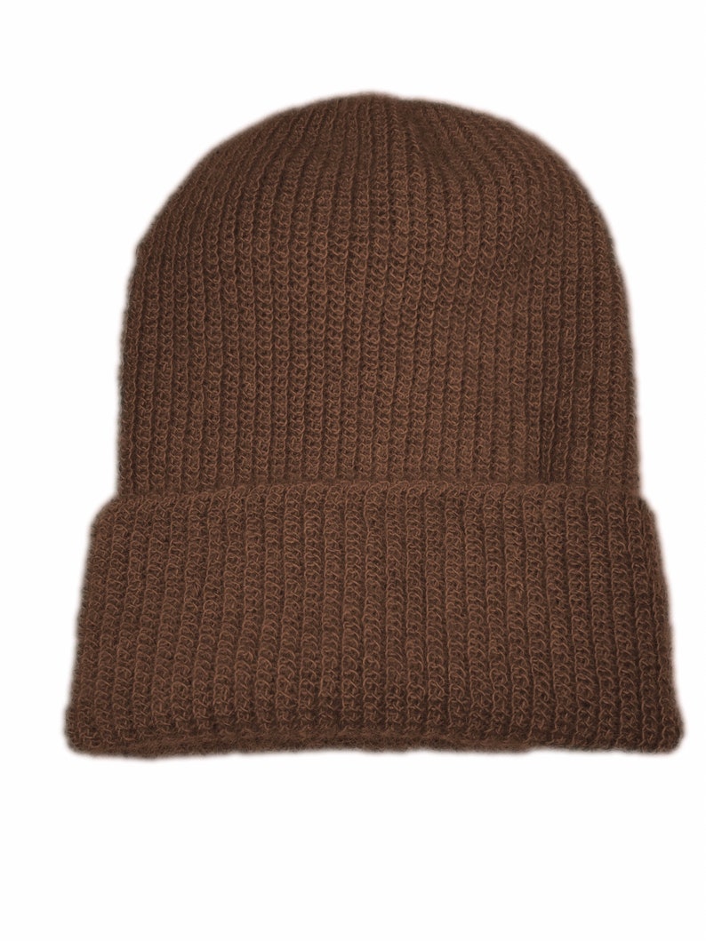 Beanie Hat, Hand Made using our own 100% natural home grown English Mohair. image 6