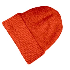 Beanie Hat, Hand Made using our own 100% natural home grown English Mohair. image 9