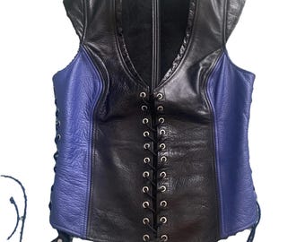 Leather Corset Vest: Ravenswood Renaissance Medieval Cosplay