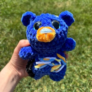 Orsetto della Notte Stellata di Van Gogh all'uncinetto Amigurumi / Animale di peluche fatto a mano