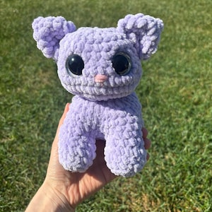 Crocheted Kitty Cat Amigurumi | Handmade Stuffed Animal