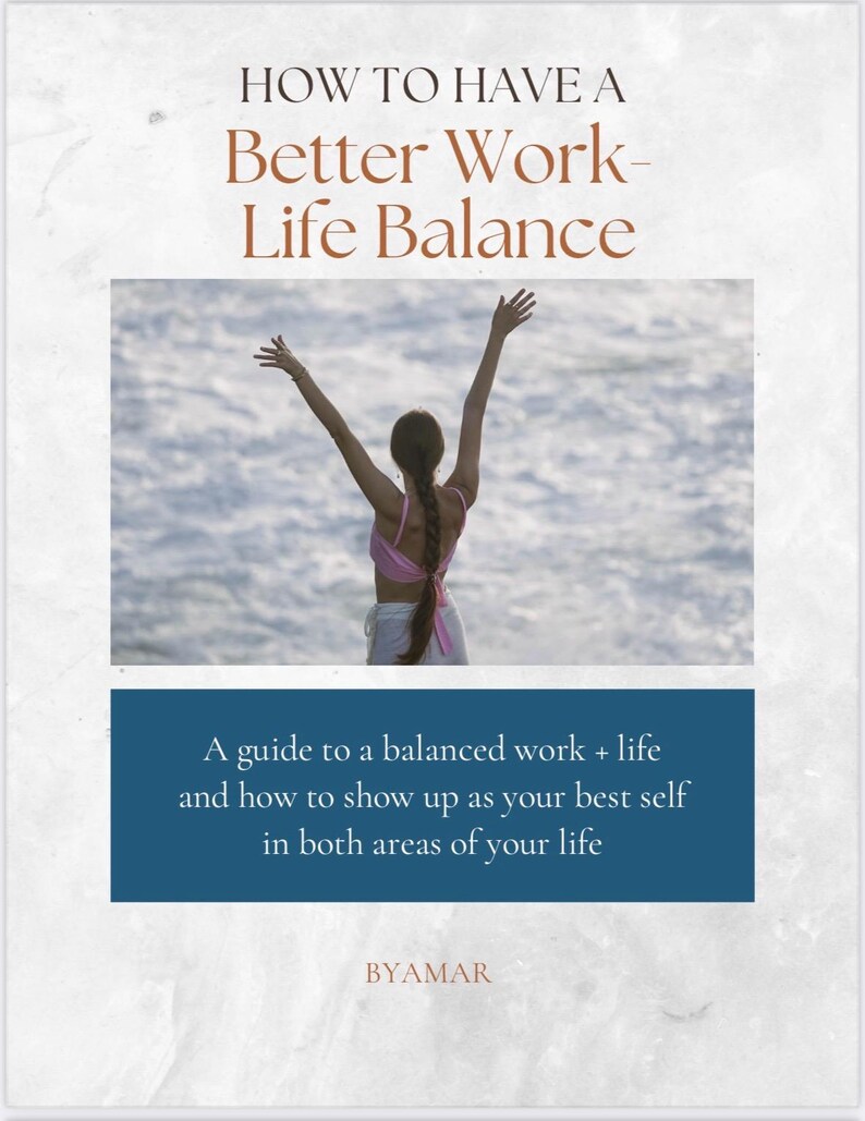 How to Have a Better Work Life Balance - Etsy