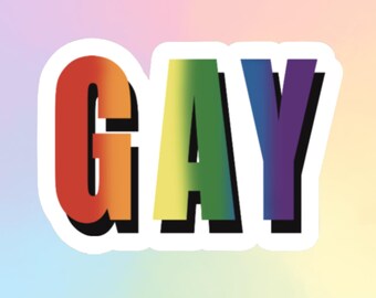 Bold Gay Sticker