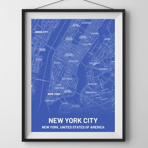 New York City Map Poster Geschenk Inspiration Wand Kunst Druck Dekor Urlaub Monochrom Memento Für Zuhause Oder Im Büro Für Ihn Für Sie