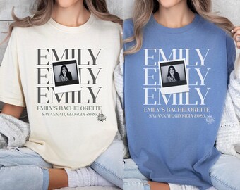 Comfort Colors® Custom Photo Bachelorette Shirt, Personalized Girls Trip Shirt, Retro Photo Bridal Party Tee, Matching Bachelorette Gift