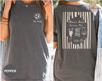 Comfort Colors® Girls Trip Bachelorette Shirt, Personalized Bach Tee, Weekend Bridal Party Shirt, Chill Bride Squad Tee, Beach Bach Outfit