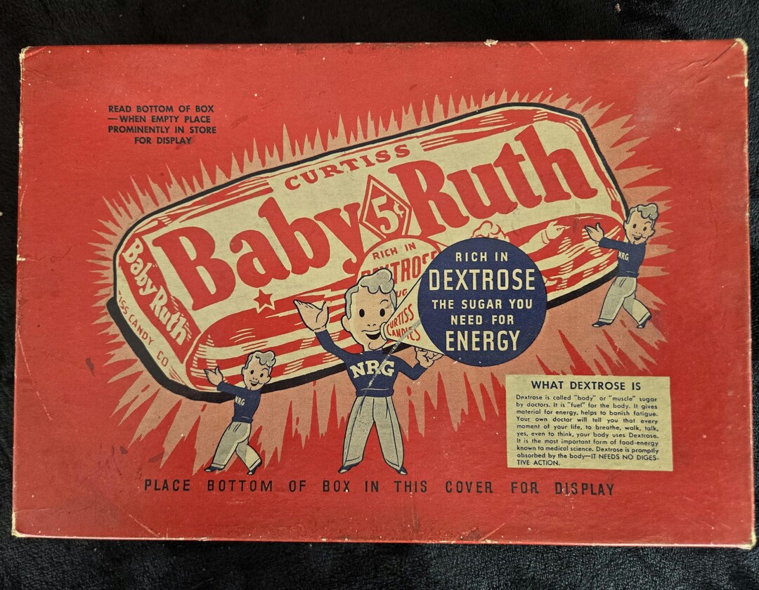 Vintage Baby Ruth Candy Box Display Tray – Curtiss Candy Co ...
