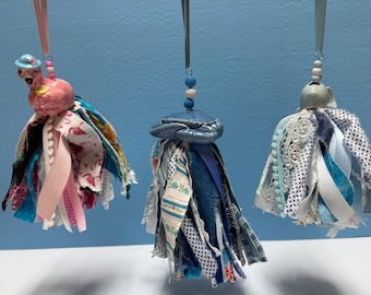 Sea Life tassels | Flamingo, Fish, Blue Crab Tassel | Ocean Decor | Beach Decor | Nautical Decor