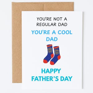 Carte drôle de fête des pères, bonne fête des pères, carte pour fille papa, carte père fils, reconnaissance pour papa mignon, papa pas ordinaire, vous êtes un papa cool