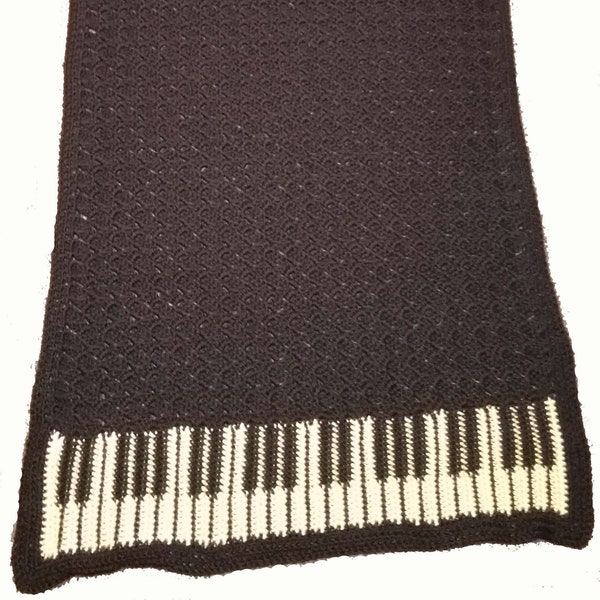 Piano Lap Blanket Crochet Pattern