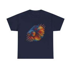 Vibrant Fish Art T-Shirt: Colorful Ocean Graphic Tee